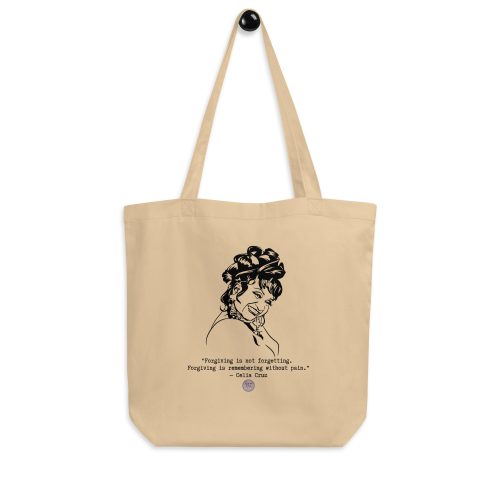 47b0c551096024fd599327d3548d4cff.jpg Celia Cruz "Forgiving is Not Forgetting" Eco Tote Bag